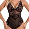 Womens Snap Crotch Lingerie Lace Teddy One Piece Babydoll Sexy Mini Bodysuit.