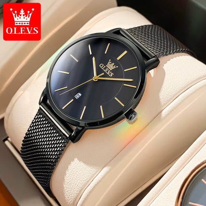 5869 Ultra Thin Women'S Quartz Watch High Quality Rose Gold Stainless Steel Waterproof Watch Top Luxury Brand Women Watch.